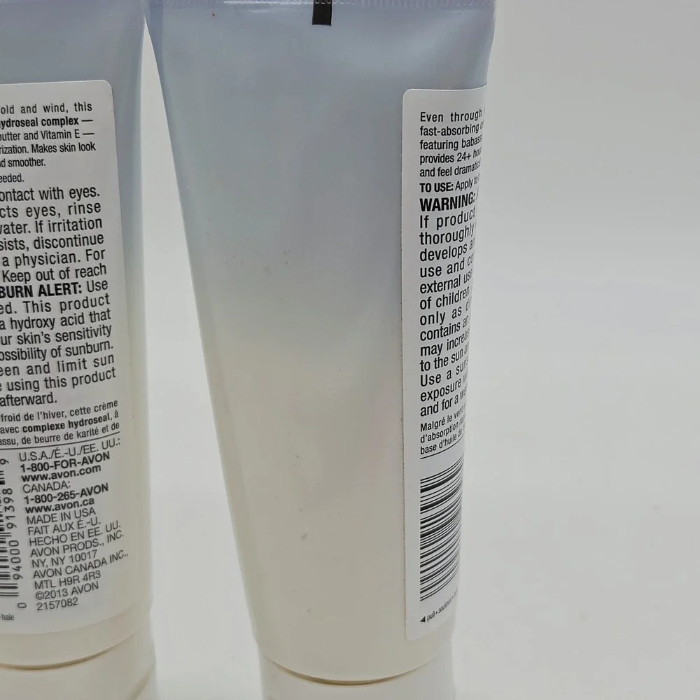 NEW Lot 2 AVON Skin So Soft Winter Soft + Hydroseal Complex Hand Cream 3.4 fl oz
